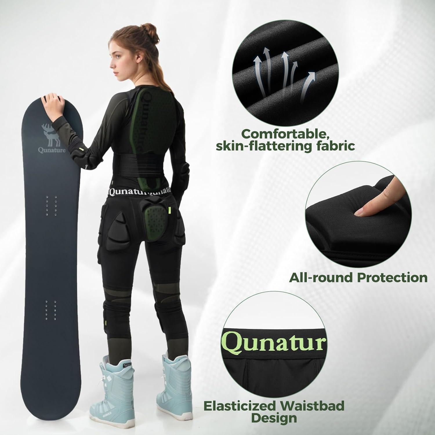 imageProtective Padded Shorts for Men Women Ergonomic Design 5 Zone Concept Under Outer Pants for SnowboardSkate and SkiLarge