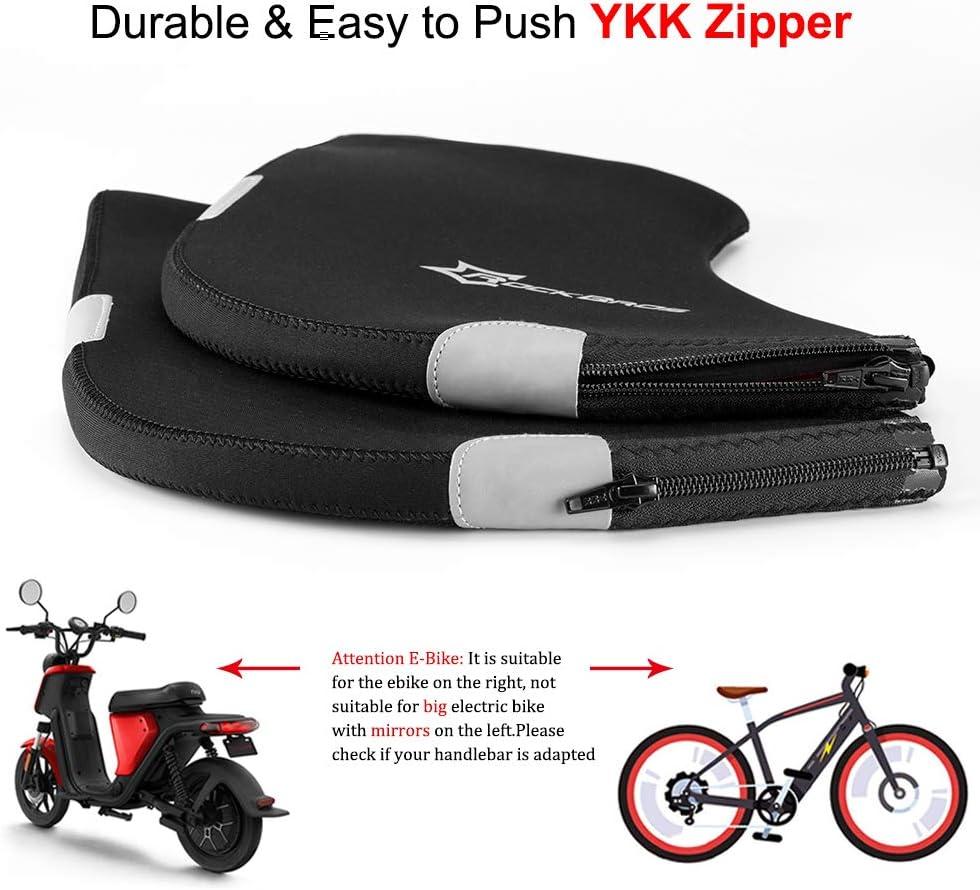 imageROCK BROS Handlebar Covers Cold Weather Mountain Bike Handlebar Warmers Windproof amp Coldproof Commuter MTB Bicycle Bar Warmer CoversM Standard