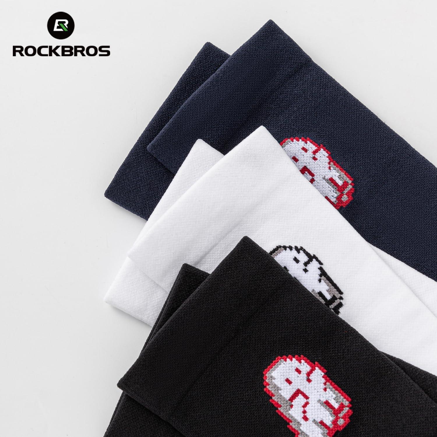 imageROCKBROS Aerodynamic Cycling Socks with Wearresistant Heel VNS Halloween Series Breathable amp Wicking Athletic Crew SocksBlack