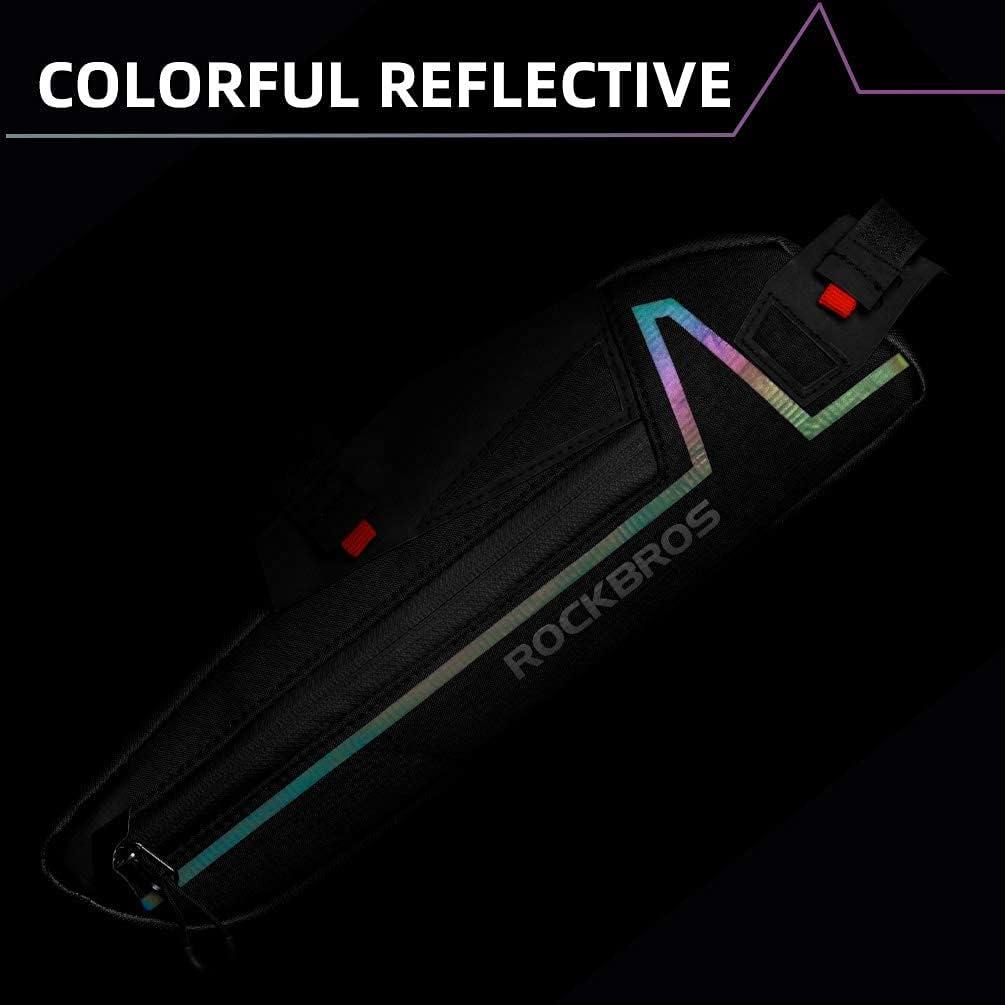 imageROCKBROS Bike Frame Bag Bike Triangle Bag Water Resistant Bicycle Under Top Tube Bag Colorful Reflective 15L Large Capacity Bike Storage Bag for Mountain Road Bike Tools Accessories