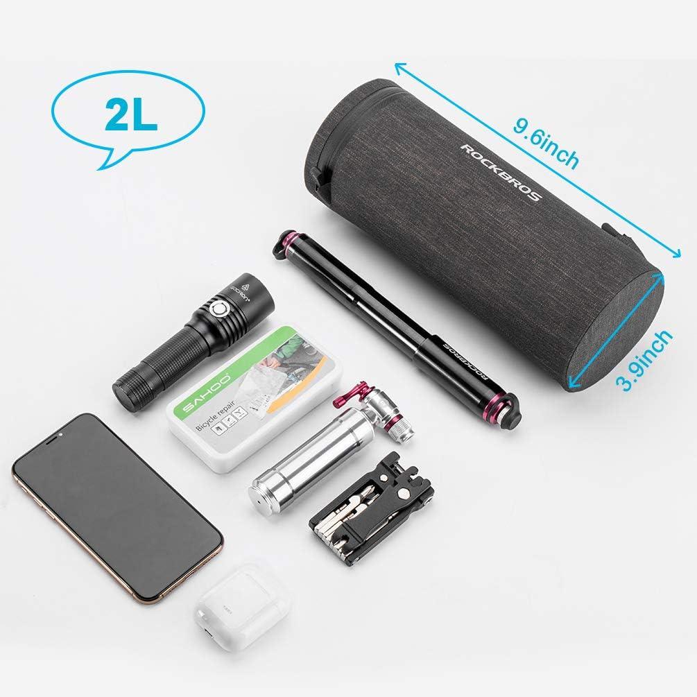 imageROCKBROS Bike Handlebar Bag Bike Bag Front Frame Storage Bag Commuter Shoulder Bag Waterproof LargeCapacity Front Pack for Road Bike MTB Mountain Bike