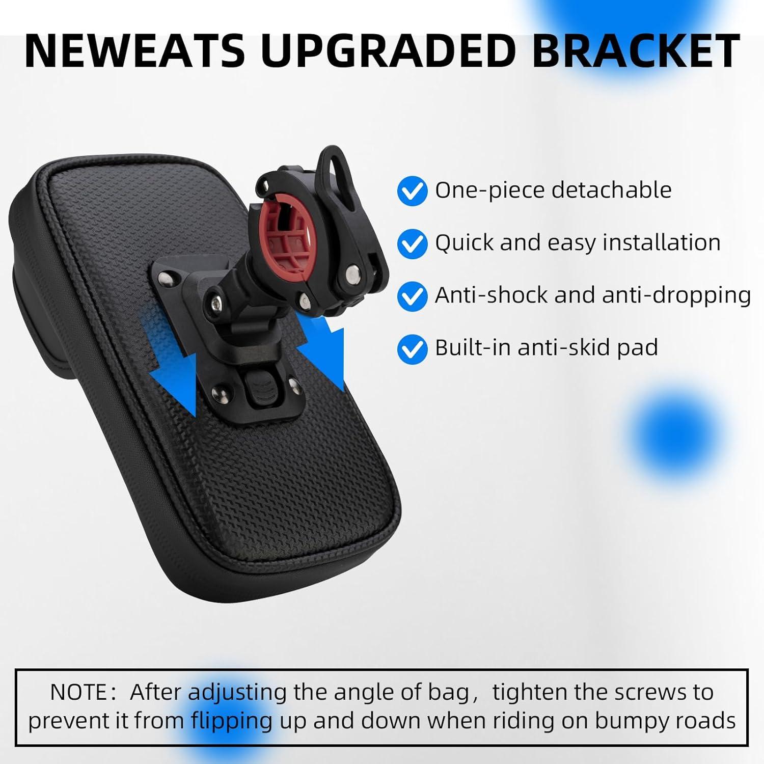 imageROCKBROS Bike Motorcycle Phone Mount Handlebar Bag 360 Rotatable Waterproof Shockproof Phone Holder for iPhone up to 7 Bicycle Cycling amp Motorcycle Accessories