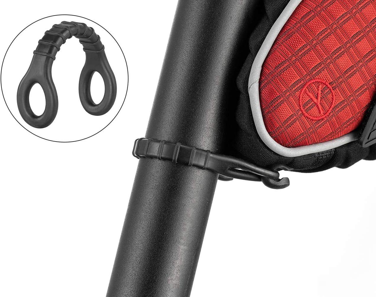 imageROCKBROS Bike Seat Bag Bicycle Saddle Bag Under Seat 3D Shell Cycling Seat Pack for Mountain Road Bikes BlackRed
