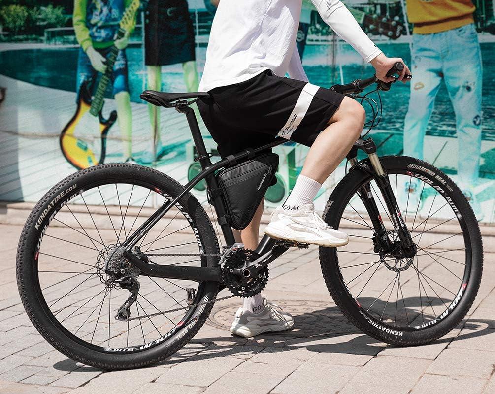 imageROCKBROS Bike Triangle Frame Bag Bike Triangle Bag with Two Side Pockets 15LBlack