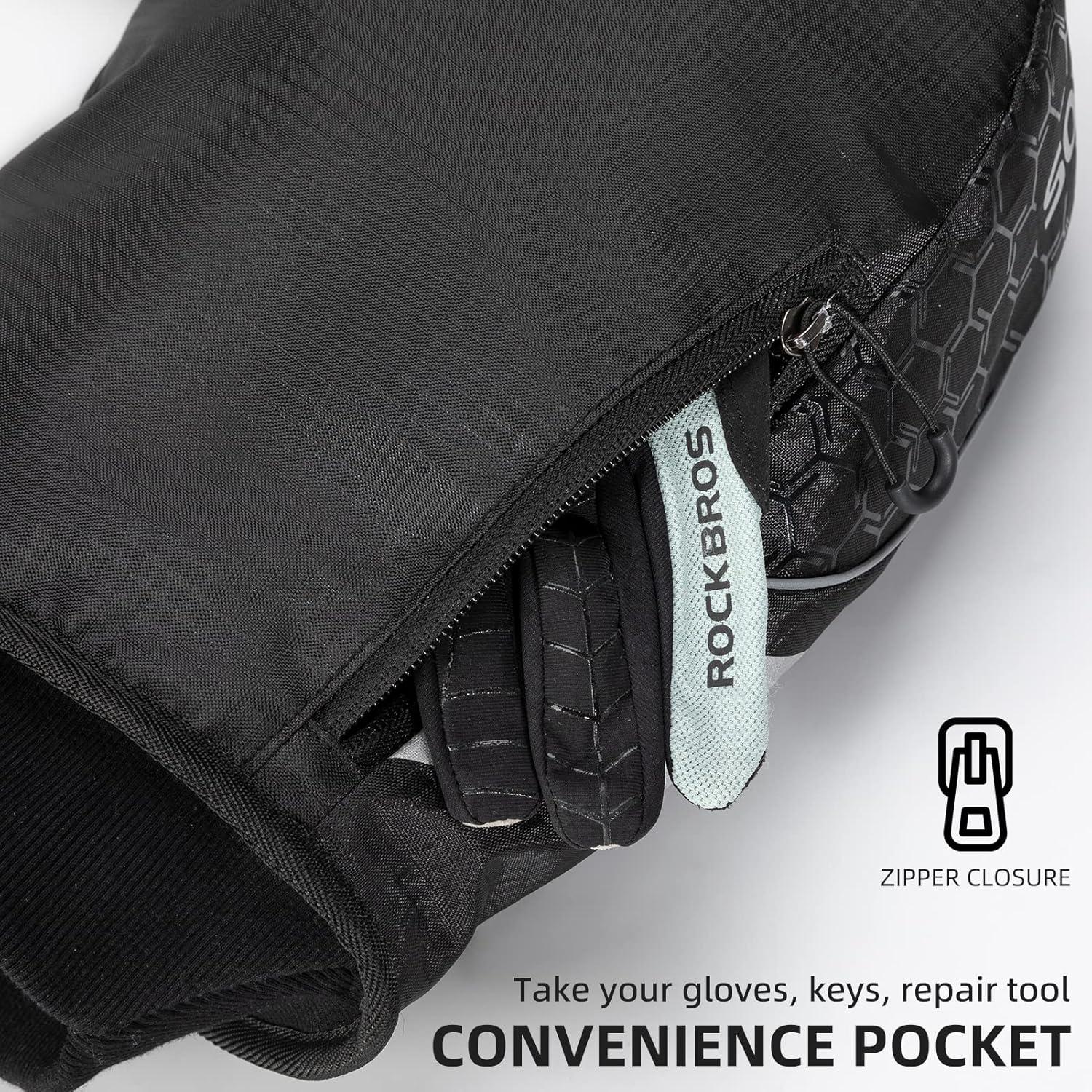 imageROCKBROS Handlebar Covers Mountain Bike Bicycle Handlebar Warmers Cold Weather Bike Pogies Windproof Thinsulate Thermal Winter Handlebar Gloves for Mountain Bikes ATV Snow Mobile Motorcycles