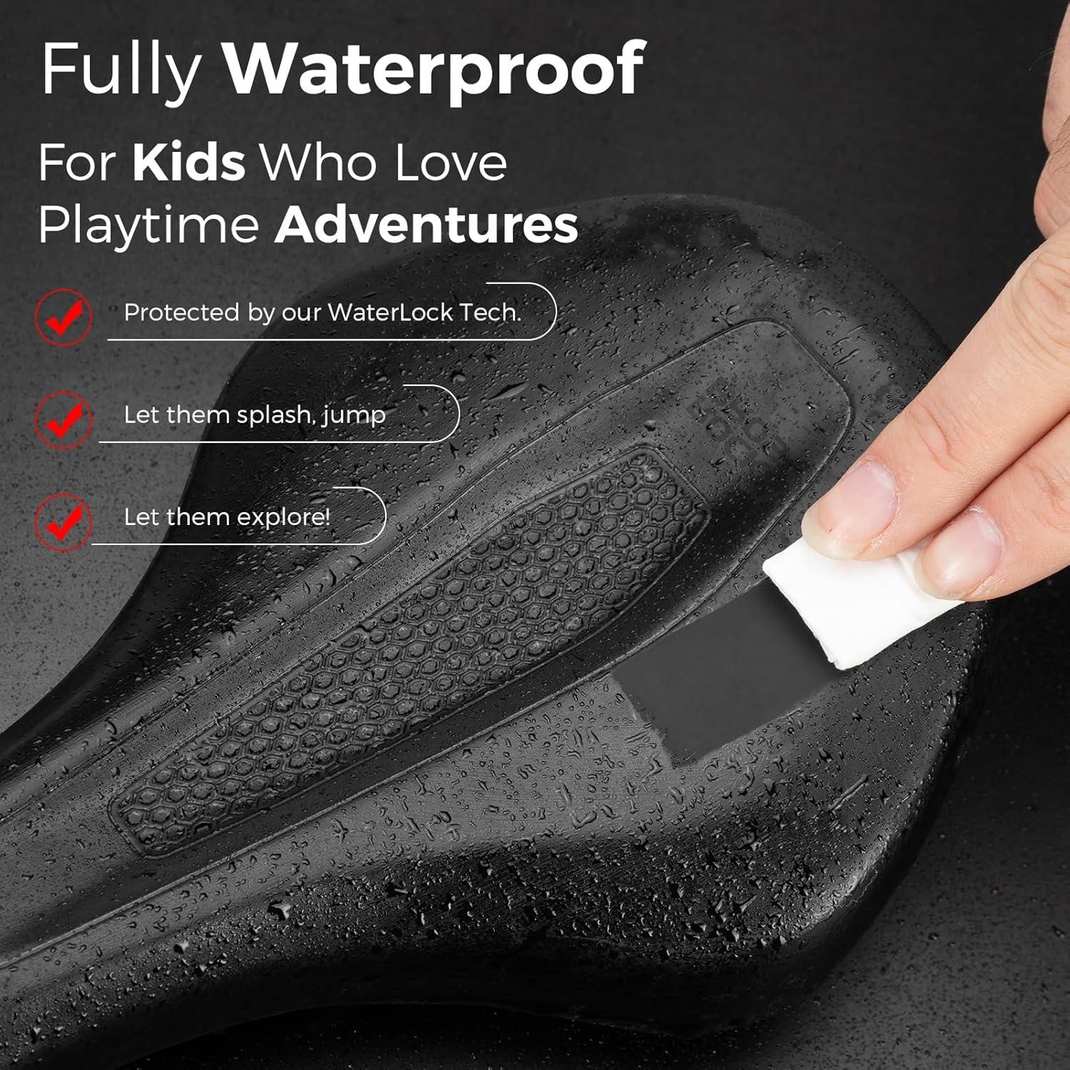 imageROCKBROS Kids Bike Saddle Youth Replacement Bike Seat BMX Bicycle Seat with Ergonomic Design 3 Zone Concept Waterproof Enhance Young Little Riders Gifts for BMX MTB amp Road 16 to 24 No Clamp