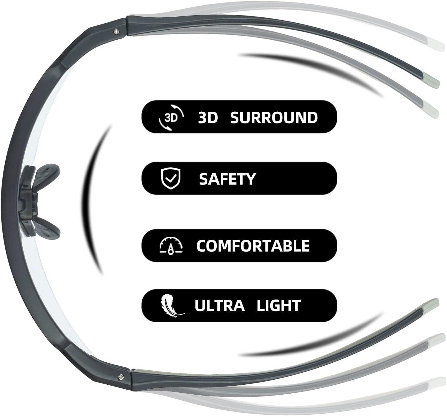 imageROCKBROS Photochromic Sports Sunglasses for Men Women Cycling UV ProtectionGrey