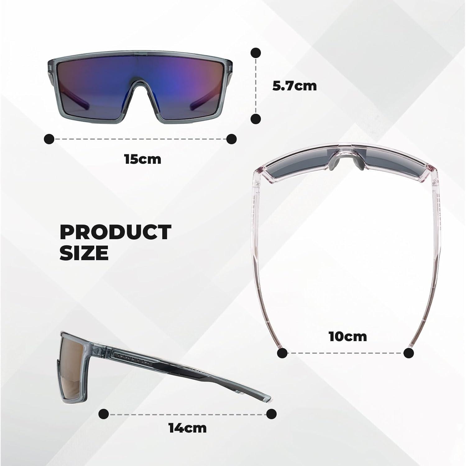 imageROCKBROS PhotochromicPolarized Cycling Glasses UV400 Bike Glasses Lightweight Biking Sunglasses for Outdoor SportsBright Dark Graypolarized Version