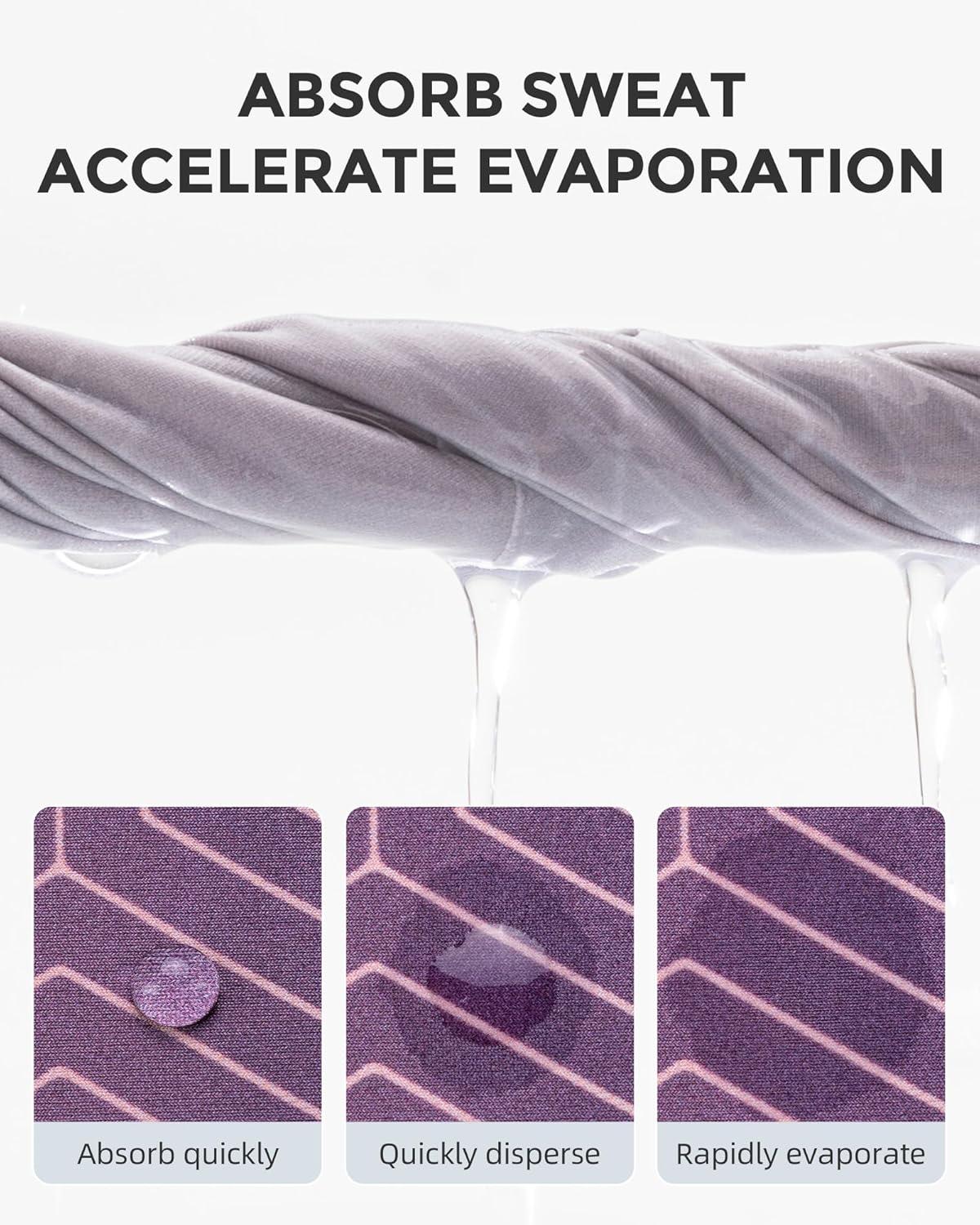 imageROCKBROS Summer Cooling Neck Gaiter for Men Women Face Cover for Sun Protection Breathable Balaclava for CyclingDeep Purple