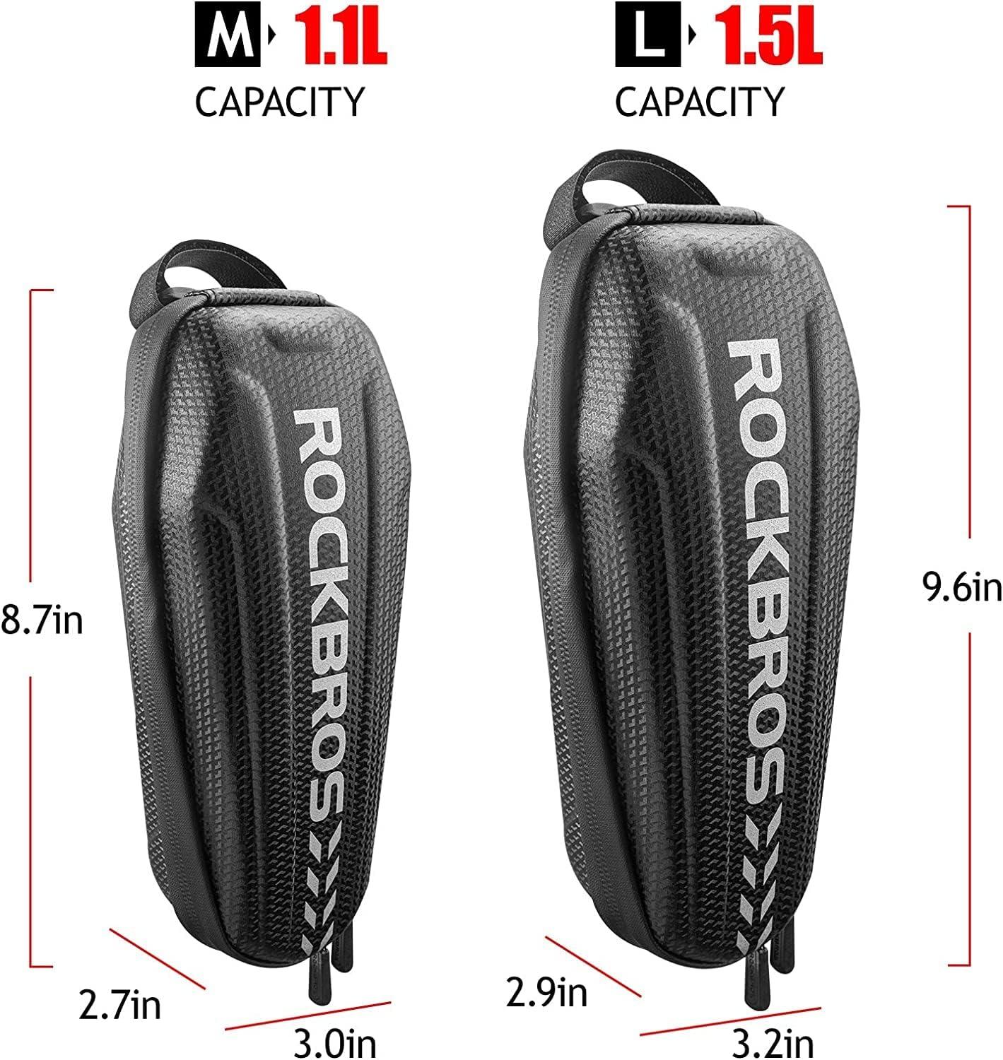 imageROCKBROS Top Tube Bike Bag EVA Bicycle Pouch Storage Pack Water Resistant Phone Bag Below 6265 for Mountain amp Road BikeLarge15L