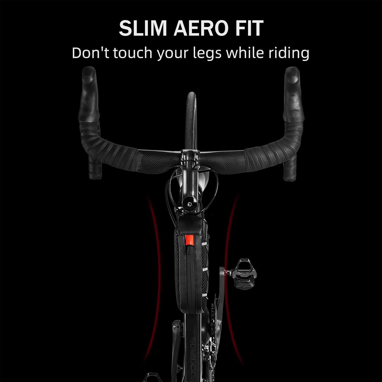 imageROCKBROS Top Tube Bike Bag Bicycle Front Frame Bag Bike Accessories Pouch Compatible with iPhone 141312 Pro Galaxy S22S21STYLE 1