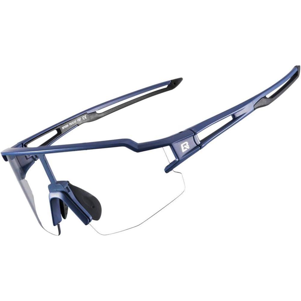 imageROCKBROS Photochromic Sports Sunglasses for Men Women Cycling UV ProtectionBlue