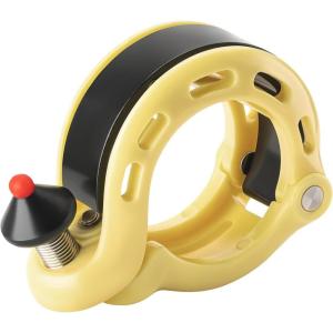 ROCKBROS Bike Bell, Hidden Bicycle Bell with Clear& Long Sound, Durable MTB Bell for 22.2/25.4/31.8 mm Standard Handlebar Size, More Than 100DB, Bike Horn for Adults or Kids Bike(A5 – Yellow)