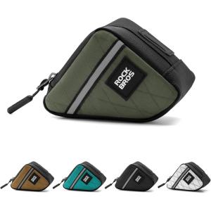 ROCKBROS Bike Frame Pouch Triangle Bike Pouch – Waterproof Small Bicycle Accessories for Boys Girls Men Women, Universally Compatible with Road Bikes, Brompton Bikes, Folding Bikes and Kids’ Bikes(Army Green)