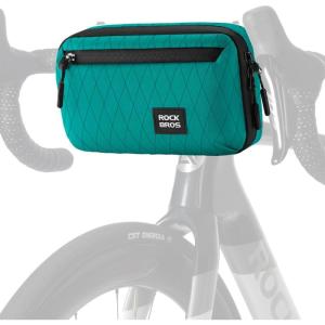 ROCKBROS Bike Handlebar Bag, 2.1L Large Capacity Bike Front Bag, Quick Release Handlebar Bags for Bicycles Scooters, Multifunctional Shoulder Waist Bag(Blue)