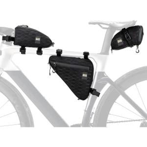 ROCKBROS Bike Triangle Bag Bike Frame Bag Waterproof Bike Saddle Bag for Cycling Accessories Pouch for Mountain Road Bike 3 Pieces Combi
