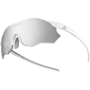 ROCKBROS Cycling Glasses Outdoor Frameless Photochromic Sports Running Windproof Glasses Bicycle Equipment Men and Women(Bright White/Light Silver)