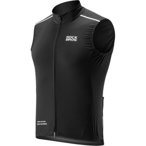ROCKBROS Cycling Vest Windproof Breathable Bike Vest Men Sleeveless Lightweight Windbreaker with Pockets