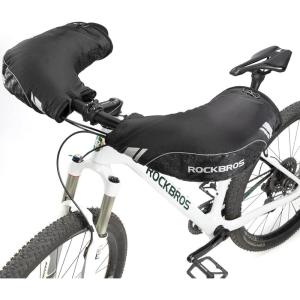ROCKBROS Handlebar Covers Mountain Bike Bicycle Handlebar Warmers Cold Weather Bike Pogies Windproof Thinsulate Thermal Winter Handlebar Gloves for Mountain Bikes, ATV, Snow Mobile, Motorcycles