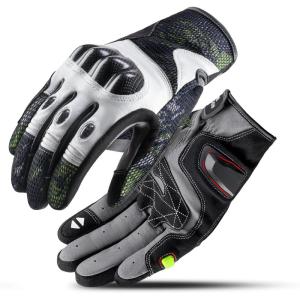 ROCKBROS Motorcycle & Mountain Bike for Men Women – Green Carbon Fiber Knuckle Protection, Motorbike Powersports,Touchscreen MTB Gloves for Dirt Bike, Climbing, Racing,Skiing,Work(Medium)