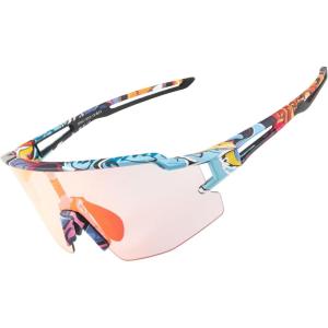 ROCKBROS Photochromic Sports Sunglasses for Men Women Cycling UV Protection(Multicolor)