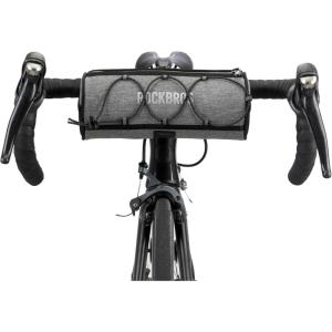 ROCKBROS ROAD TO SKY Bike Handlebar Bag Bicycle Front Bag Bag Storage Bag Lightweight & Sturdy Bicycle Handlebar bag for Road Mountain Bike 2L,Black(Grey)