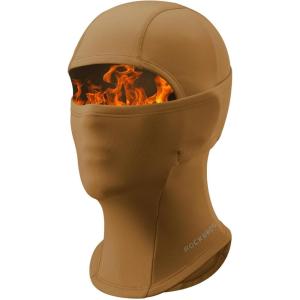 ROCKBROS Ski Mask for Kids Balaclava Windproof Winter Mask for Cold Weather Neck Gaiter for Skiing Snowboarding Outdoor(Brown)
