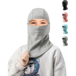ROCKBROS Ski Mask for Kids Balaclava Windproof Winter Mask for Cold Weather Neck Gaiter for Skiing Snowboarding Outdoor(Grey)