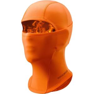 ROCKBROS Ski Mask for Kids Balaclava Windproof Winter Mask for Cold Weather Neck Gaiter for Skiing Snowboarding Outdoor(Orange)
