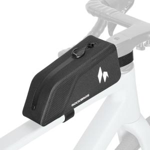 ROCKBROS Top Tube Bike Frame Bag with Support Plate Waterproof [Seamless 1-piece Construction] Bicycle Storage Front Bag E-Bike Accessories Fits for Outdoor Journey Gravel MTB Road Cycling Gear