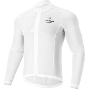 ROCKBROS VNS Men’s Cycling Jacket, Ultralight Windbreaker for Running Cycling Packable(White)