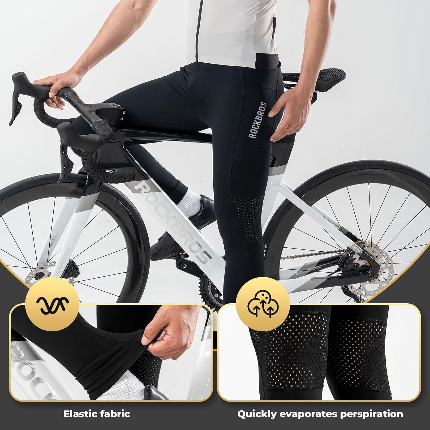 imageROCKBROS Mens Cycling Pants Comfortable Tight MultiFunctional AllSeason Pants Running Outdoor Activities Bike Pants