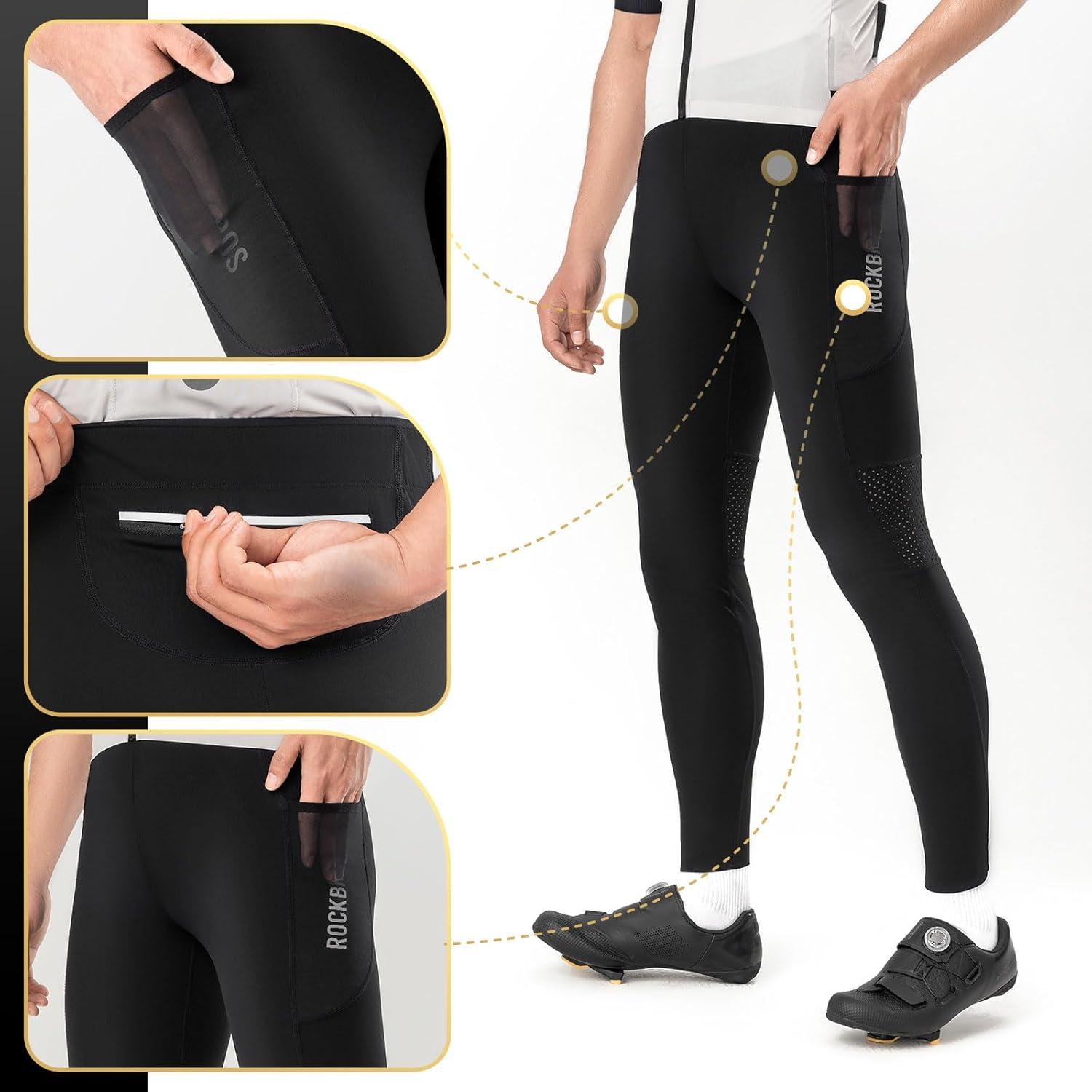 imageROCKBROS Mens Cycling Pants Comfortable Tight MultiFunctional AllSeason Pants Running Outdoor Activities Bike Pants