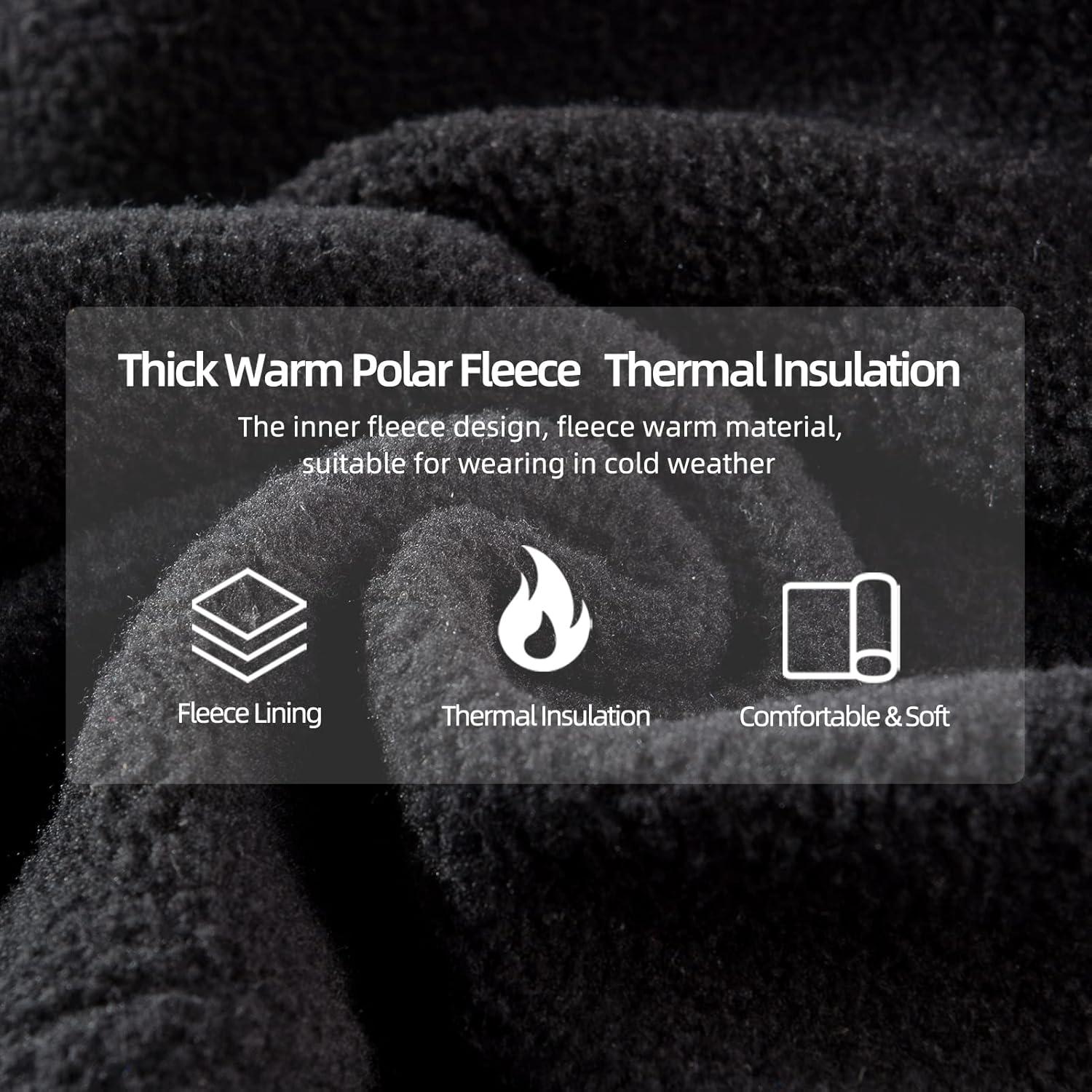 imageROCKBROS Ski Mask Balaclava Winter Mask for Men Baclava Cold Weather ThermalBlack 1
