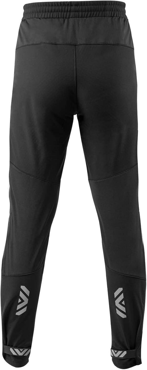 imageROCKBROS Winter Cycling Pants for Men Thermal Windproof Mountain Bike PantsBlack