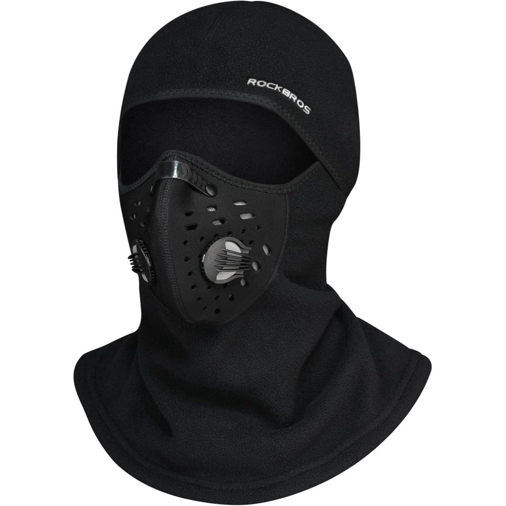 imageROCKBROS Ski Mask Balaclava Winter Mask for Men Baclava Cold Weather ThermalBlack 1