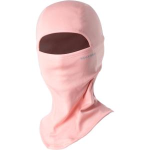 ROCKBROS Balaclava Ski Mask for Men Cold Weather Scarf Windproof Thermal Winter Neck Warmer Hood for Cycling Hiking(Pink)