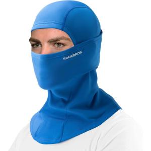 ROCKBROS Cold Weather Balaclava Ski Mask for Men Windproof Thermal Winter Scarf Mask Women Neck Warmer Hood for Cycling(Blue)