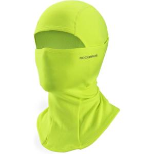 ROCKBROS Cold Weather Balaclava Ski Mask for Men Windproof Thermal Winter Scarf Mask Women Neck Warmer Hood for Cycling(Green)