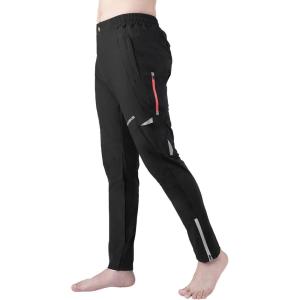 ROCKBROS Mens Cycling Bike Pants Quick-Dry Outdoor Mountain Running Hiking Gear(Black)
