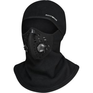 ROCKBROS Ski Mask Balaclava Winter Mask for Men Baclava Cold Weather Thermal(Black 1)