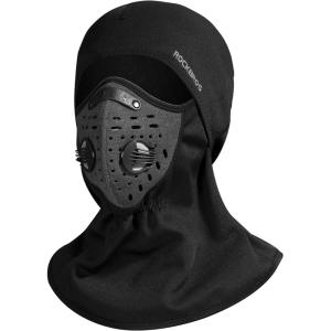 ROCKBROS Ski Mask Balaclava Winter Mask for Men Baclava Cold Weather Thermal(Black)