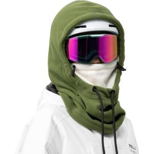 ROCKBROS Ski Mask Balaclava for Men and Women Wind-Resistant Winter Fleece Warm Hood Face Cover Hat Cap Scarf(White)