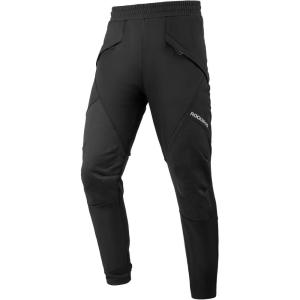 ROCKBROS Winter Cycling Pants for Men Thermal Windproof Mountain Bike Pants(Black)