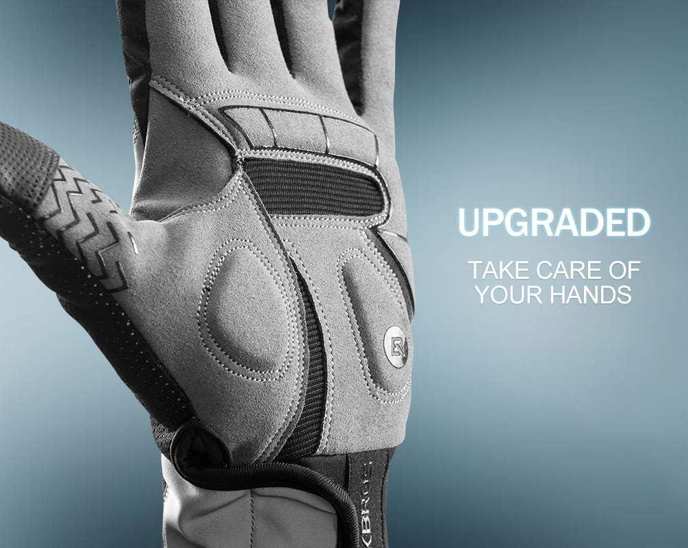 imageROCKBROS Cycling Gloves Full Finger Motocycle Mountain Bike Biking Gloves for Men