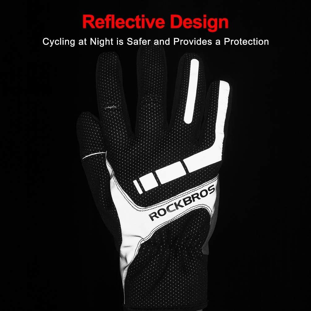 imageROCKBROS Cycling Gloves Full Finger Motocycle Mountain Bike Biking Gloves for Men