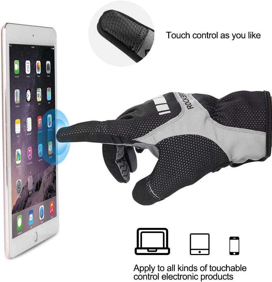 imageROCKBROS Cycling Gloves Full Finger Motocycle Mountain Bike Biking Gloves for Men