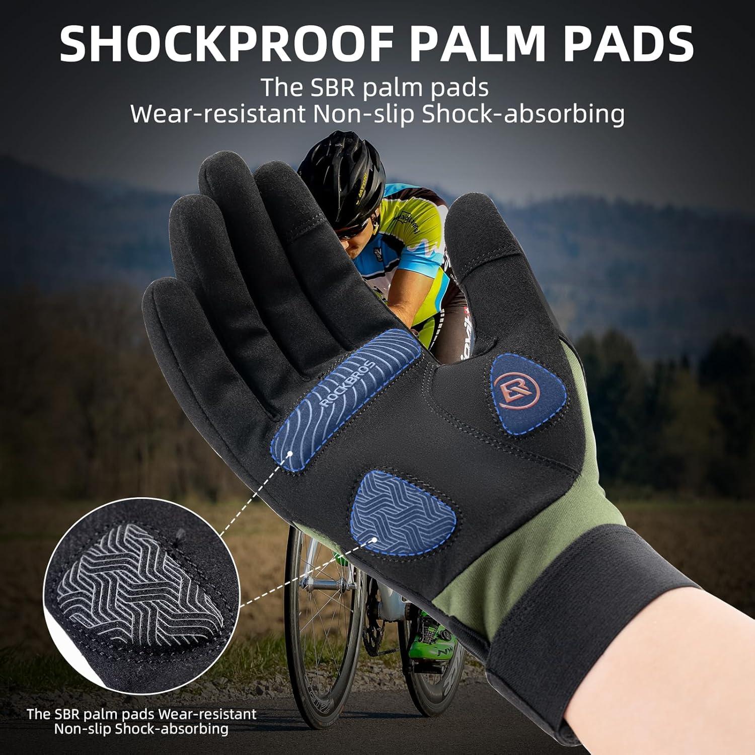 imageROCKBROS Cycling Gloves for Men Women Mountain Bike Gloves TouchscreenUS SASIA M