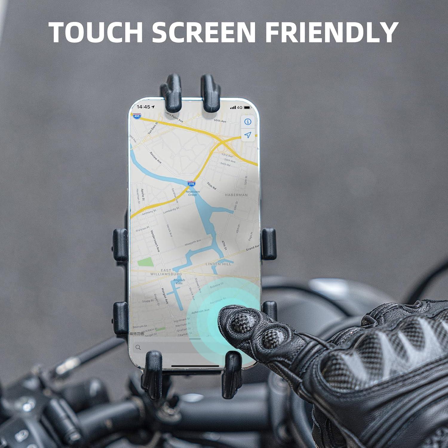 imageROCKBROS Motorcycle Gloves amp Mountain Bike Gloves for Men Women Windproof Touchscreen Shock and Abrasion Resistant Carbon Fiber Hard MTB Gloves for Dirt Bike Climbing RacingSkiingWork