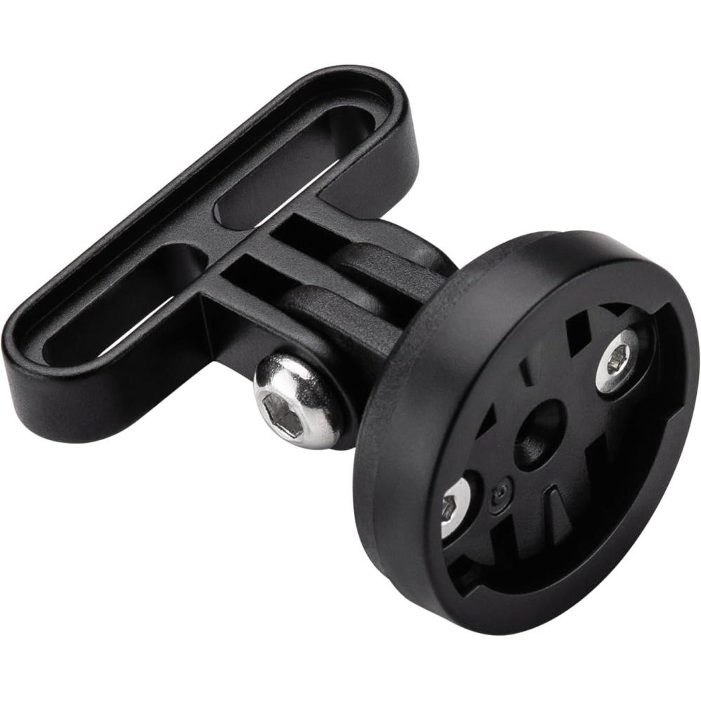 imageROCKBROS Bike Computer Mount Adjustable OutFront Bicycle Computer Mount Aluminum Integrated Cycling Computer Mount Compatible with Garmin Bryton Go Pro for Handlebar Clamp Diameter up to 4 cmMini mount